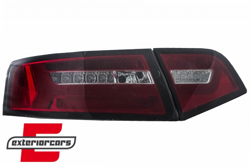 LED stražnja svjetla SEQ žmigavci Facelift dizajn (crvena/smoke) / Audi A6 4F2 C6 limuzina (2008-2011) - Slika 3