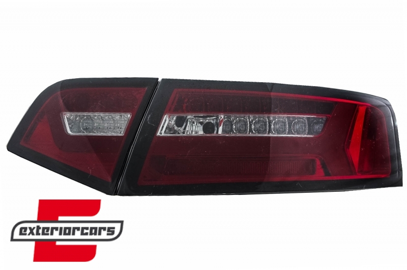 LED stražnja svjetla SEQ žmigavci Facelift dizajn (crvena/smoke) / Audi A6 4F2 C6 limuzina (2008-2011) - Slika 4