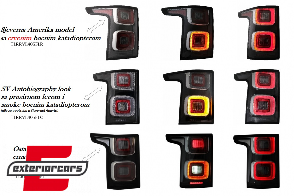 Full LED stražnja svjetla Facelift dizajn (smoke) / Range Rover Vogue L405 (2013-2017) - Slika 9