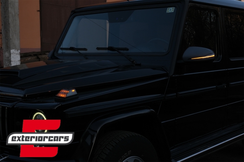 Kompletni retrovizori Dinamički žmigavci 2018 Facelift dizajn / MERCEDES G-klasa W463 (1989-2017) - Slika 15