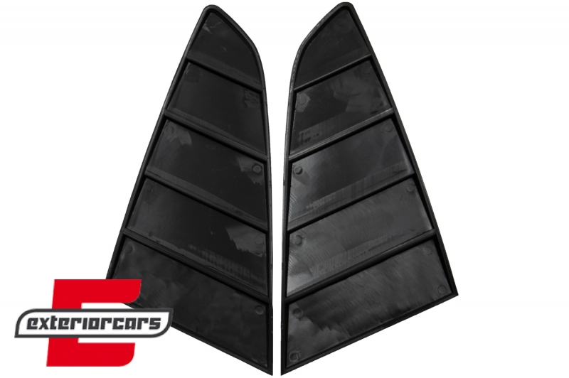 Klasični četvrtasti bočni prozorski poklopci PFT dizajn (mat crna) / FORD Mustang Mk6 VI (2015-2019) - Slika 7