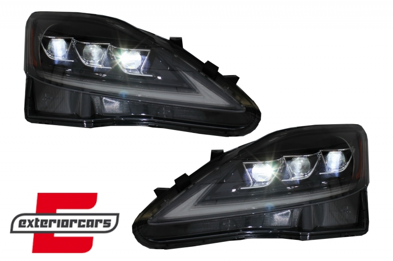 Full prednja svjetla SEQ žmigavci (crna) / LEXUS IS XE20 (2006-2013) - Slika 4