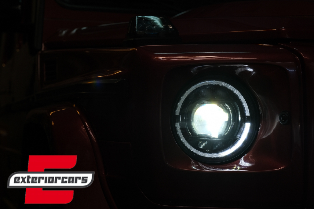 Full LED prednji farovi Facelift 2018 dizajn (crna) / Mercedes G-klasa W463 (2005-2017) - Slika 19