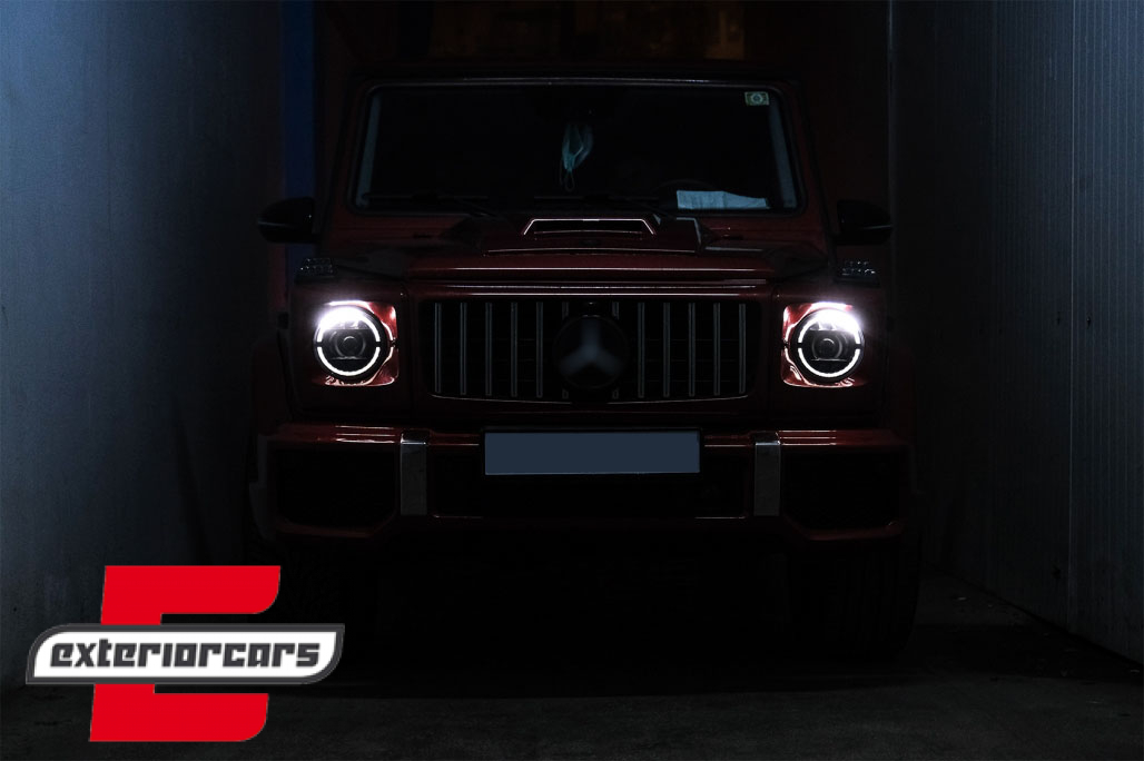 Full LED prednji farovi Facelift 2018 dizajn (crna) / Mercedes G-klasa W463 (2005-2017) - Slika 23