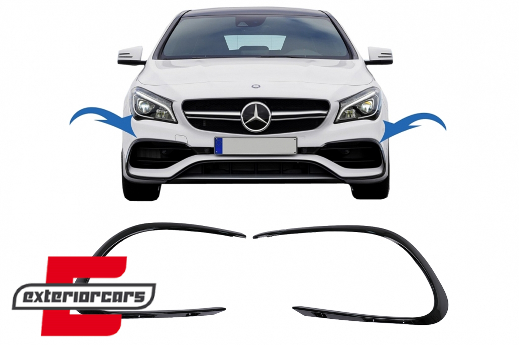 Prednji flapovi CLA45 AMG dizajn (piano crna) / Mercedes CLA W117 C117 X117 (2016-2018)