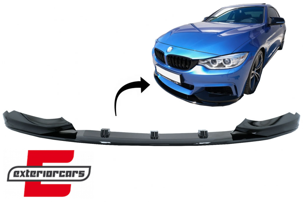 Prednji splitter M-Performance dizajn (piano crna) / BMW serije 4 F32 Coupe F33 Cabrio F36 Gran Coupe (2013-03.2019)