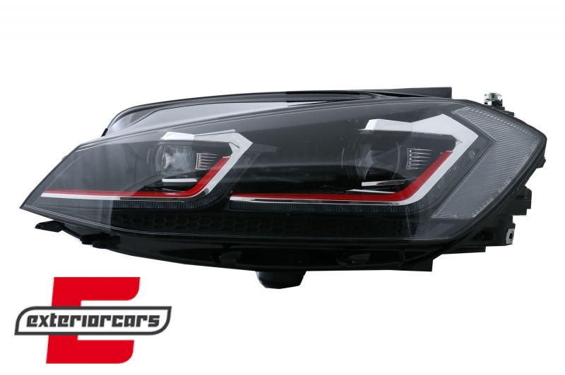Prednja svjetla LED DRL SEQ žmigavci GTI look / VW Golf 7.5 Facelift (2017-2019) - Slika 4