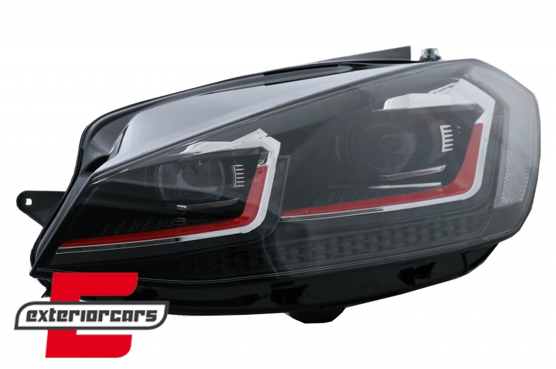 Prednja svjetla LED DRL SEQ žmigavci GTI look / VW Golf 7.5 Facelift (2017-2019) - Slika 5