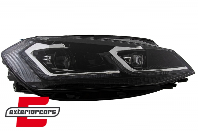 Prednja svjetla LED DRL SEQ žmigavci R line look / VW Golf 7.5 Facelift (2017-2019) - Slika 3