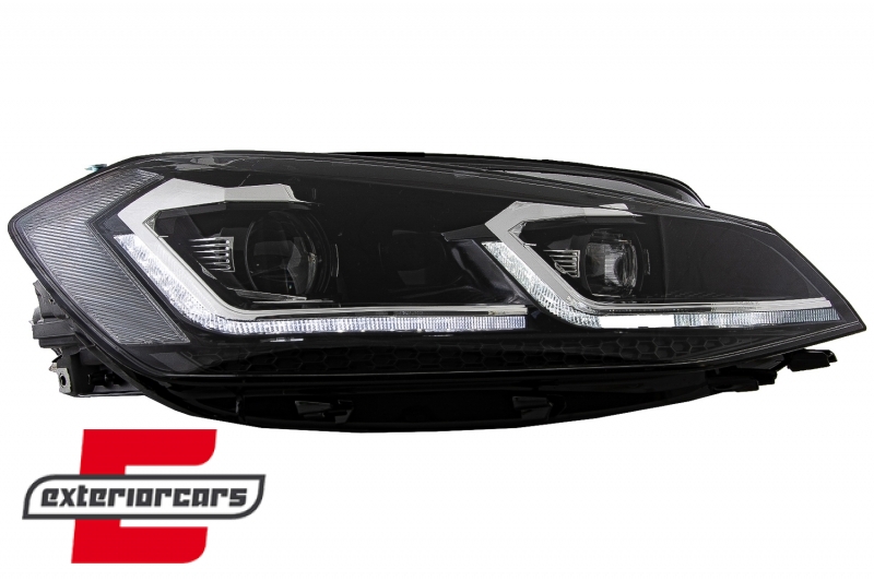 Prednja svjetla LED DRL SEQ žmigavci R line look / VW Golf 7.5 Facelift (2017-2019) - Slika 4