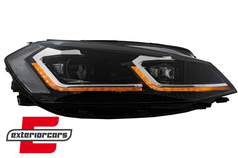 Prednja svjetla LED DRL SEQ žmigavci R line look / VW Golf 7.5 Facelift (2017-2019) - Slika 5