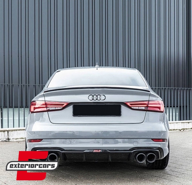 Lip bunkera S-line dizajn (mat crna) / Audi A3 8V limuzina (2012-2019) - Slika 9