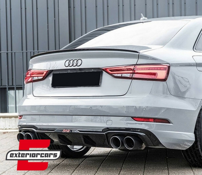 Lip bunkera S-line dizajn (mat crna) / Audi A3 8V limuzina (2012-2019) - Slika 10