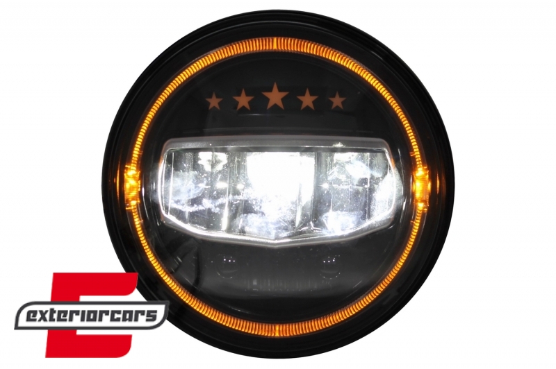 CREE LED prednji farovi Angel Eye DRL 5 Stars dizajn / Jeep Wrangler JK TJ LJ JL (1997-2017) - Slika 10