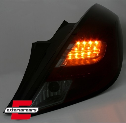 LED LightBar stražnja svjetla (crvena/smoke) / Opel Corsa D (2006-2014) hatchback 3V - Slika 2