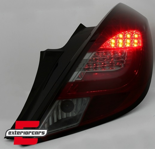 LED LightBar stražnja svjetla (crvena/smoke) / Opel Corsa D (2006-2014) hatchback 3V - Slika 4