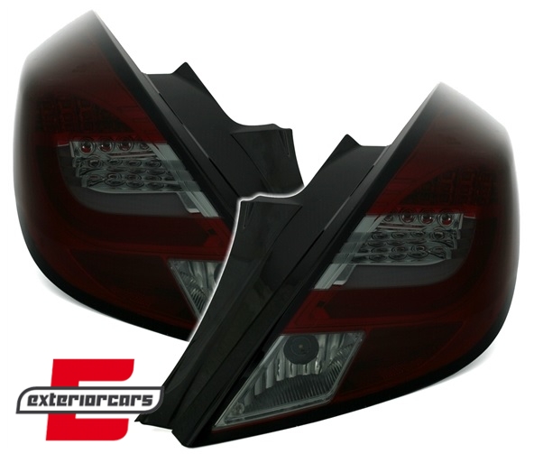 LED LightBar stražnja svjetla (crvena/smoke) / Opel Corsa D (2006-2014) hatchback 3V - Slika 5