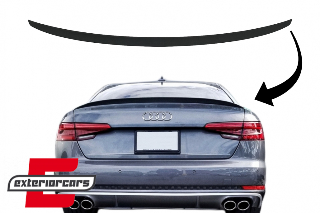 Lip bunkera S-line dizajn (mat crna) / AUDI A4 B9 limuzina (2016-2024)