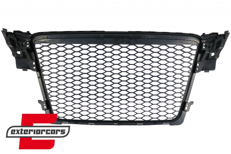 Prednja maska RS4 dizajn (mat crna) / Audi A4 S4 B8 (2007-2011) - Slika 5