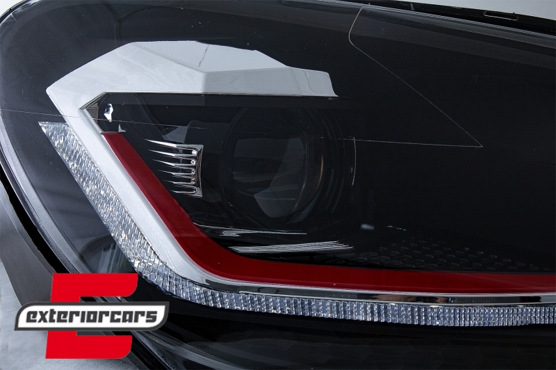 Prednja svjetla LED SEQ žmigavci G7.5 GTI look / VW Golf 6 VI (2008-2013) - Slika 10