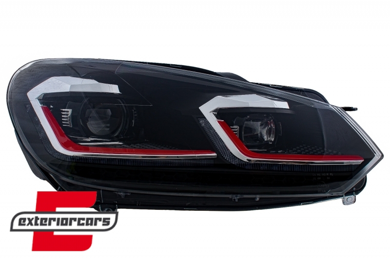 Prednja svjetla LED SEQ žmigavci G7.5 GTI look / VW Golf 6 VI (2008-2013) - Slika 2