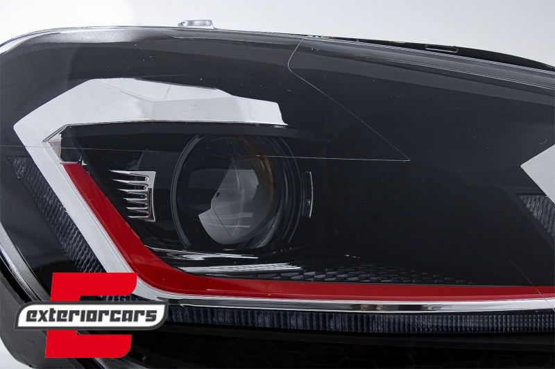 Prednja svjetla LED SEQ žmigavci G7.5 GTI look / VW Golf 6 VI (2008-2013) - Slika 4