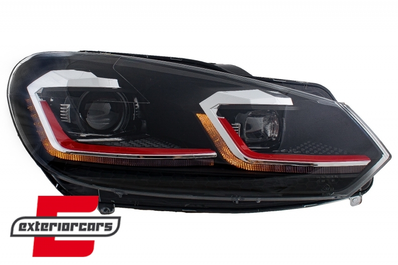 Prednja svjetla LED SEQ žmigavci G7.5 GTI look / VW Golf 6 VI (2008-2013) - Slika 5