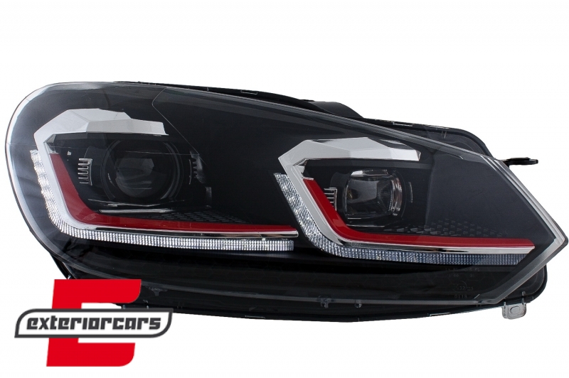 Prednja svjetla LED SEQ žmigavci G7.5 GTI look / VW Golf 6 VI (2008-2013) - Slika 8