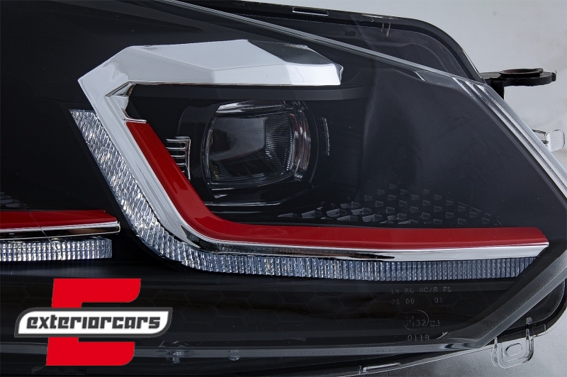 Prednja svjetla LED SEQ žmigavci G7.5 GTI look / VW Golf 6 VI (2008-2013) - Slika 9