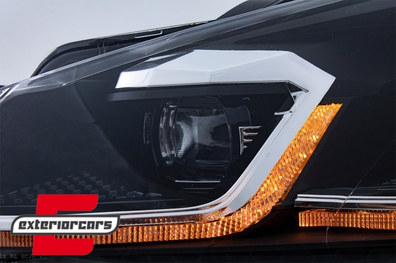 Prednja svjetla LED SEQ žmigavci G7.5 R line look / VW Golf 6 VI (2008-2013) - Slika 11