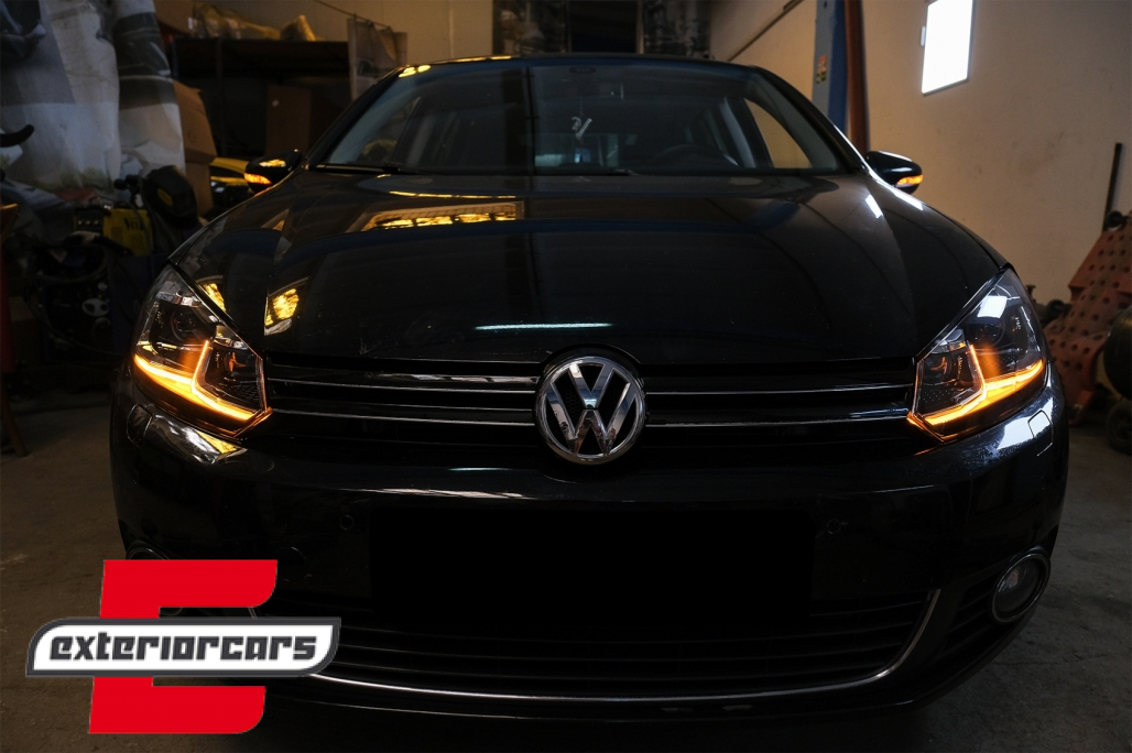 Prednja svjetla LED SEQ žmigavci G7.5 R line look / VW Golf 6 VI (2008-2013) - Slika 20