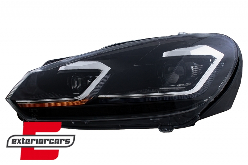 Prednja svjetla LED SEQ žmigavci G7.5 R line look / VW Golf 6 VI (2008-2013) - Slika 4