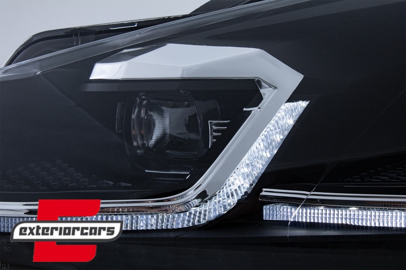 Prednja svjetla LED SEQ žmigavci G7.5 R line look / VW Golf 6 VI (2008-2013) - Slika 6