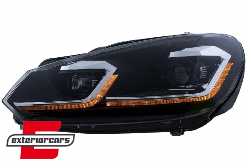 Prednja svjetla LED SEQ žmigavci G7.5 R line look / VW Golf 6 VI (2008-2013) - Slika 9