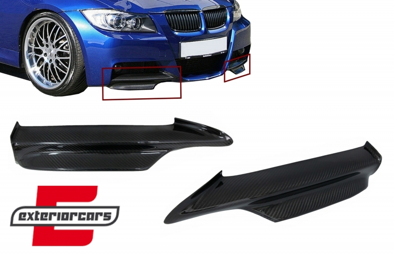 Splitteri za M paket branik (pravi carbon) / BMW serije 3 E90 E91 limuzina karavan (2005-2008) - Slika 12