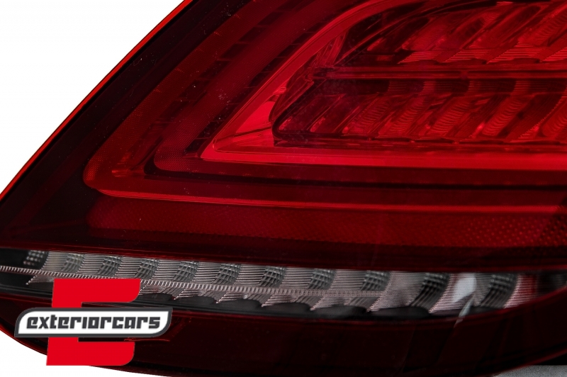 Full LED stražnja svjetla SEQ žmigavci Facelift dizajn (crvena/kristal) / Mercedes C-klasa W205 limuzina (2014-2018) - Slika 10