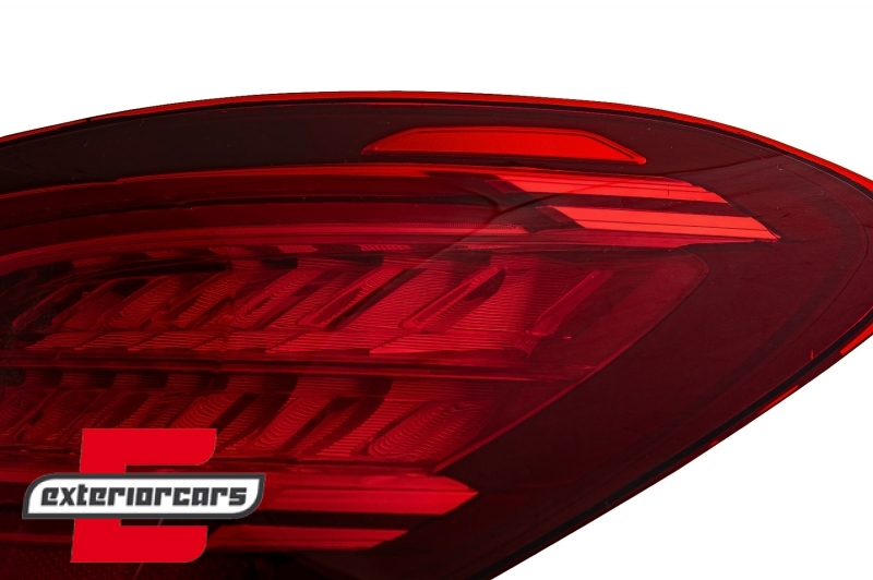 Full LED stražnja svjetla SEQ žmigavci Facelift dizajn (crvena/kristal) / Mercedes C-klasa W205 limuzina (2014-2018) - Slika 11