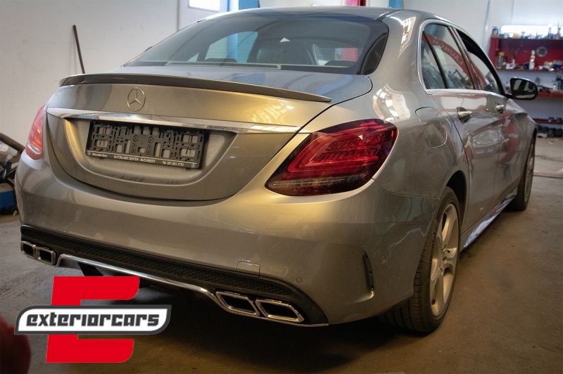 Full LED stražnja svjetla SEQ žmigavci Facelift dizajn (crvena/kristal) / Mercedes C-klasa W205 limuzina (2014-2018) - Slika 19