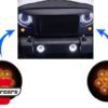 LED žmigavci u prednjoj masci (smoke) / JEEP Wrangler JK (2007-2016)