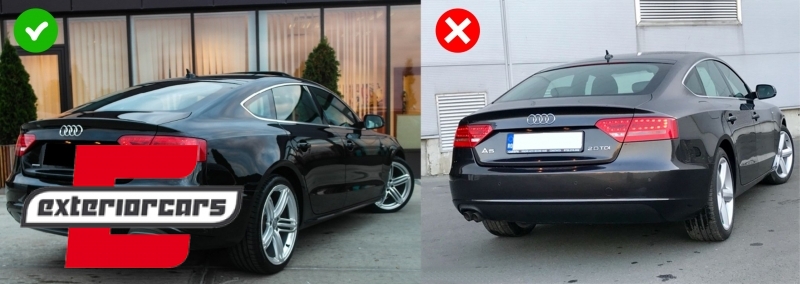 Difuzor zraka & nastavci auspuha S5 dizajn / AUDI A5 8T 4V Sportback S-Line (2007-2011) - Slika 14