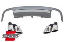 Difuzor zraka & nastavci auspuha S5 dizajn / AUDI A5 8T 4V Sportback S-Line (2007-2011)