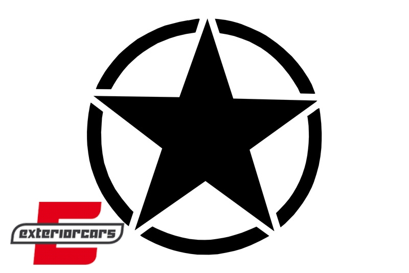 Univerzalna naljepnica zvijezda (crna) - Slika 2