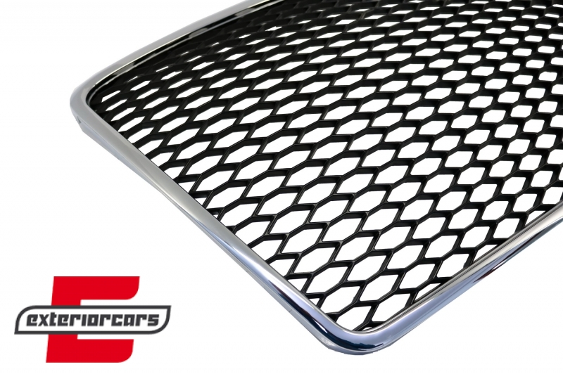 Prednja maska RS6 dizajn (piano crna/chrome) / Audi A6 4F 4F2 C6 (2004-2011) - Slika 3