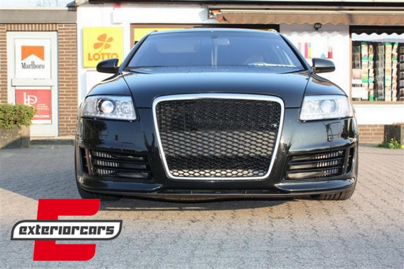 Prednja maska RS6 dizajn (piano crna/chrome) / Audi A6 4F 4F2 C6 (2004-2011) - Slika 7