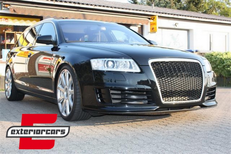 Prednja maska RS6 dizajn (piano crna/chrome) / Audi A6 4F 4F2 C6 (2004-2011) - Slika 8