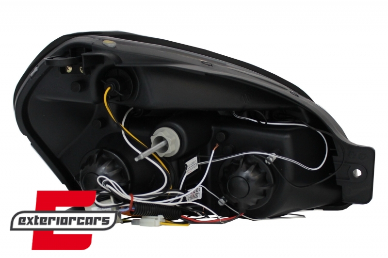 Prednja svjetla Angel Eyes dizajn (crna) / Hyundai Tucson (2004-2010) - Slika 7