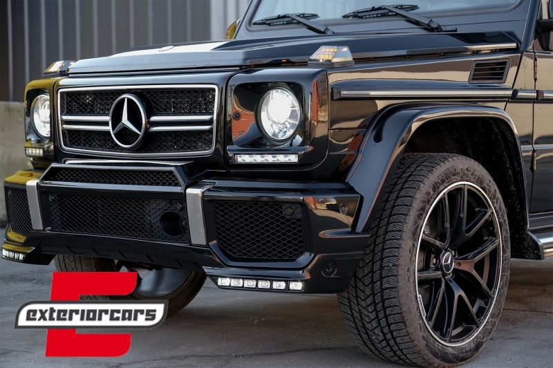 Prednji nastavak branika LED DRL B-dizajn / Mercedes G-klasa W463 (1989-2017) - Slika 10