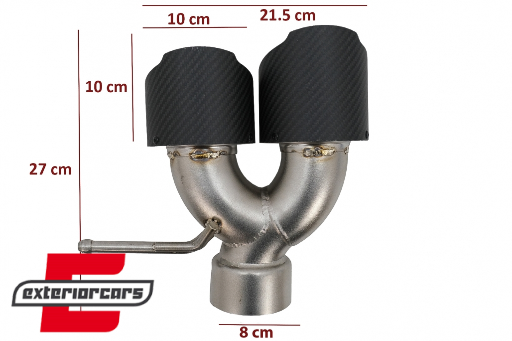 Univerzalni nastavci auspuha Carbon look - Slika 3