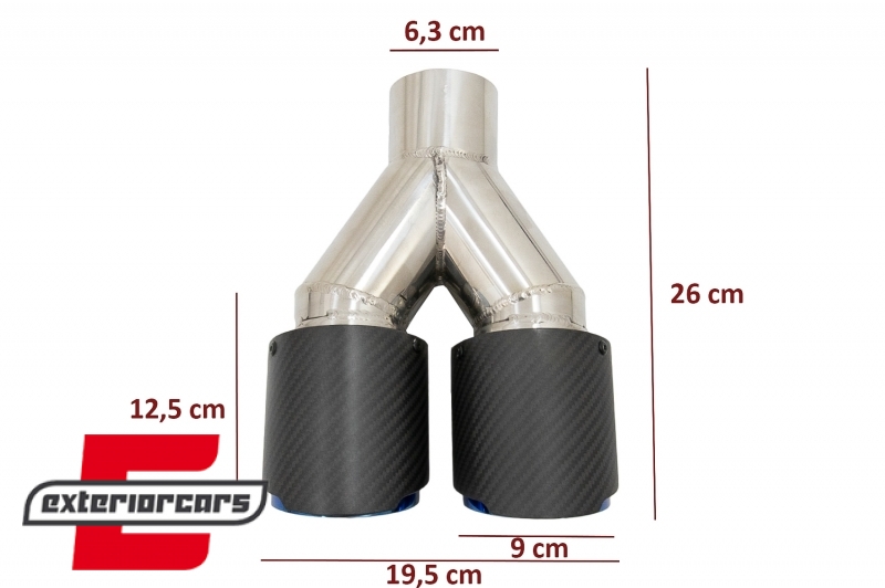 Univerzalni nastavak auspuha Carbon look-mat obrada - Slika 3