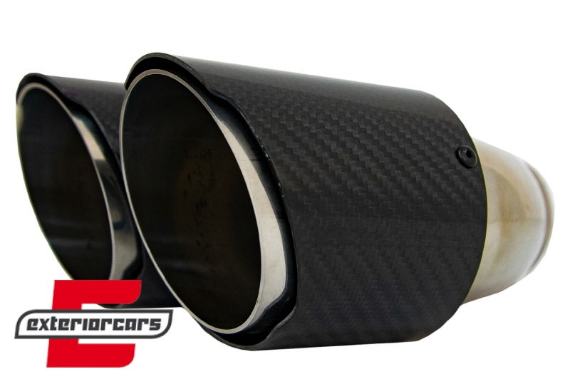 Univerzalni nastavci auspuha Carbon polirani look - Slika 3